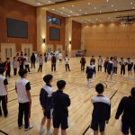 澳門慈幼中學學生會特意為本校是次交流設計互動遊戲，氣氛熱烈