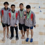 恭喜游泳校隊在第四十五屆學界游泳賽事中奪取佳績